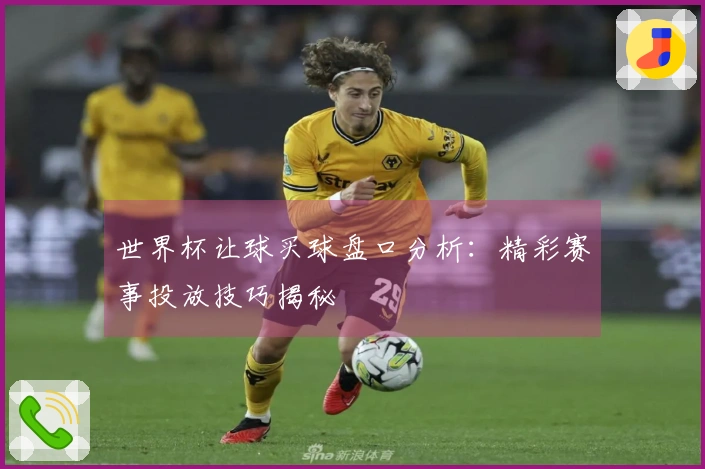 世界杯让球买球盘口分析：精彩赛事投放技巧揭秘
