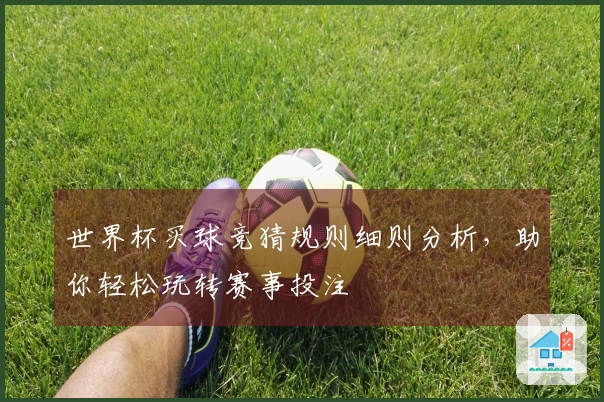世界杯买球竞猜规则细则分析，助你轻松玩转赛事投注